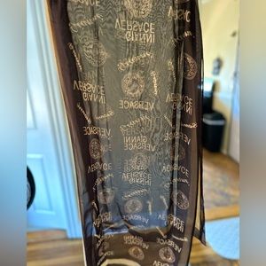 Brown and beige scarf! Cute for hair wrap, scarf, or as an addition to a suit!